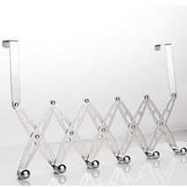 심플 스텐 자바라 옷걸이 행거 모자걸이 6구 방문옷걸이 방문고리후크 문옷걸이, 자바라옷걸이, 상품선택