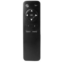 VIVO 호환되는 전기 전동 TV 마운트용 예비 RF 리모컨 2가지 메모리 설정 무선 주파수 넓은 작동 범위 배터리 미포함 블랙 PT-RT-70