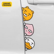 카카오 프렌즈 문콕 방지 패드 도어 가드 범퍼 스티커 자동차 차량용 라이언 무지 어피치, 어피치(4개 1세트/10% 할인), 1개