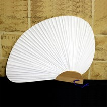 무지 그리기 부채만들기재료 4종, 조개부채