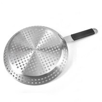 화로 대 바베큐그릴 밥그릴 가정용 숯불 불멍 캠핑용 스테인레스 스틸 내구성 라운드 멀티 홀 배수 바베큐