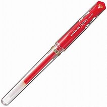 MITSUBISHI Pencil 미쓰비시 연필 겔 볼 펜 유엔 볼트 사인 굵은 1.0 빨간색 10 Hako UM153.15, 1개, 상품명참조