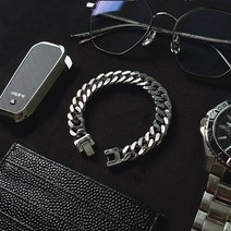 와이티지 style _ 114 써지컬스틸 10mm 체인팔찌 데일리 커플 남자 여자 공용 심플한 패션 시계버클