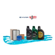 올뉴 투싼 TL 1.6 디젤 순정 엔진오일세트, 쉘 Eco 5리터 엔진오일, 오일필터 + 에어크리너 필터