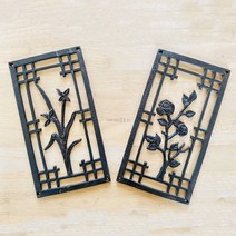 국산 한옥 주물 문살 펜션 한옥스테이 고급 전통 장식, 1. 화초
