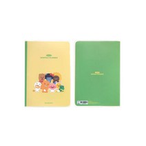 카카오프렌즈 리틀프렌즈 PVC 커버 먼슬리 플래너 / 만년형 / 옐로우그린 핑크