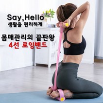[세이헬로투] 로잉밴드! 뱃살 허벅지살 다이어트!, 분홍