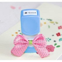 이안 컬러 미니 네임스탬프 만년스탬프 책도장, C폰트, 하늘_보라