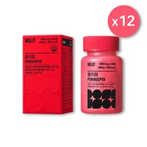 웰릿 풍키퍼 고농축 타트체리 안토시아닌 비타민C 샐러리씨앗추출물, 12개, 60정