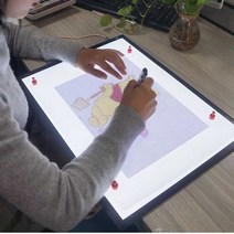 라이트박스 그림 카피패드 밑그림 드로잉 복사판 LED, A3(약속)+Type-C케이블(자석4개)
