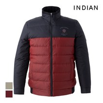 [INDIAN] 상단 배색 하프터틀 다운 점퍼_MIECLWW8531