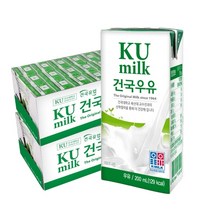 건국유업 건국우유 멸균우유 200ml, 48개