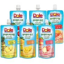 Dole 돌 워터젤리 6종 130mlx20개, 1개, 복숭아20개