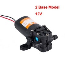 가압 펌프 가정용 가압 펌프 가정용농업 전기 워터 펌프 미니 환류 펌프 고압 다이어프램, 2 베이스 12v