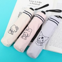 양우산 겸용 / 3단우산 산리오 슬림더블보더 마이멜로디 쿠로미 헬로키티 아동우산 양산 UV99.9% 암막코팅 휴대용