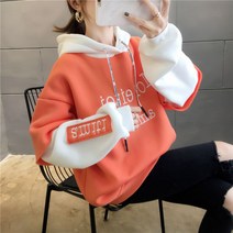 위위브렌 여성 캐주얼 겨울 후드 후드티