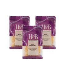 홀랜드앤바랫 다이스 파인애플 100g Holland & Barrett Diced Pineapple, 3팩