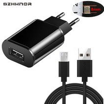 8mm 길이 마이크로 USB 충전기 충전 액세서리 Doogee X20/X10/S60/X30 Shoot 2/1 Oukitel C8 K3 Leagoo KIICAA Power, [05] cable adapter black, 04 cable adapter black