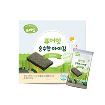 퓨어잇 순수한 아이김, 김100%, 15g, 8개