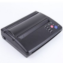 타투전사프린트 문신 전사기 열전사기계 문신전문프린터기계, ., 검은 색