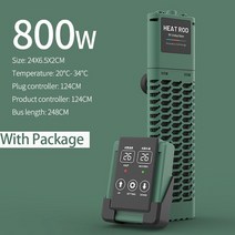 수중펌프 물고기 농업 펌프 수족관 잠수정 히터 탱크 220V 조정 가능한 물 가열 막대 일정한 온도, 12 800W with package