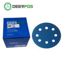 디어포스 SA331/필름 5인치 8홀 (100장) 원형사포 벨크로, #60(100장)