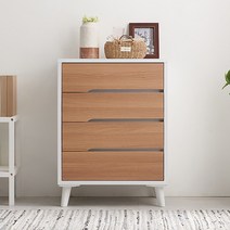 다빈 700 4단서랍장 침실서랍장 옷장 드레스수납장, 화이트