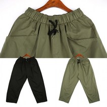 500200(B950) 팬츠 벌룬 브록던 밴딩 와이드 남녀공용