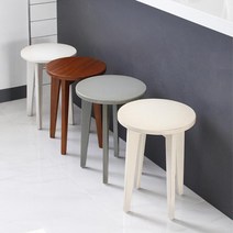 빈티지 원형 마호가니 원목스툴 화장대 홈바 접이식아일랜드 식탁의자, 엔틱