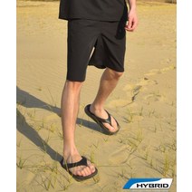 BORNHIKER [22SS] 하이브리드 하프 밴딩팬츠_블랙