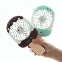 아이스크림 선풍기 미니선풍기 저소음 휴대용선풍기, 제품선택:아이스크림선풍기|색상선택:민트