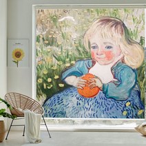 웰텍스 암막 방염 실사롤스크린 명화 UV프린트 고흐 모네 그림 블라인드