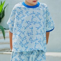 미니도우 닥스훈트 아동 여름 반팔 티셔츠
