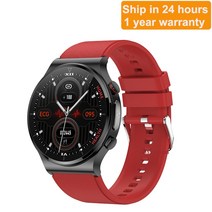 e300 smart watch men sports fitness tracker laser therapy 체온 측정 혈압 산소 ecg smartwatch, 실리카 레드, 원래 상자와 함께