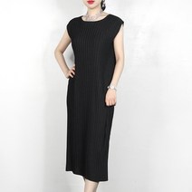 마담플리츠 레모니 플리츠 원피스 롱 주름옷 이세이 민소매