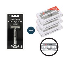 도루코 안전면도기+화장도 면도날 3박스(30p) 양날 제모 이발 바버