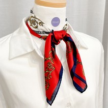 디어글로우 / 컬러풀문양 사각 오피스 스카프 5color