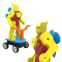 과학키트-전동풍력 킥보드 로봇 자동차 만들기(1인용)