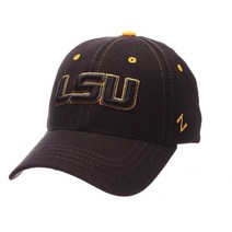 Zephyr 남성용 LSU Tigers Element ZWOOL 스트레치 핏 모자 블랙, Large, Auburn Tigers