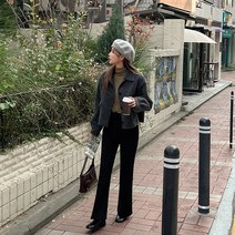 모바니 크롭 부클 자켓 67839 빅사이즈 여성의류