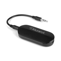 Aluratek 블루투스 무선 5.0 오디오 송신기 3.5mm 어댑터 aptX 저지연 TV/홈 사운드 시스템용(ABT05F)