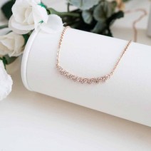 14k 천연 쓰브 다이아 스틱 목걸이 결혼 10주년