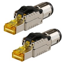 Cat8 산업용 이더넷 커넥터 RJ45 차폐 필드 플러그 도구 Easy Metal Die-Cast Termination Conector, 01 육군 녹색