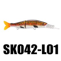 SeaKnight SK042 미노우 13.5g 100mm 0-1.2M 낚시 미끼 5PC 긴 혀 2 섹션 조인트 미끼 테일 샤프 후크 잉어 낚시, 1, L01 5PCS