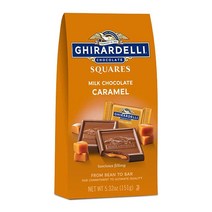 GHIRARDELLI 밀크 초콜릿 스퀘어 캐러멜 필링 포함 발렌타인 데이 초콜릿 선물용 150.8g(5.5온스) 백 (6팩), White Chocolate Caramel