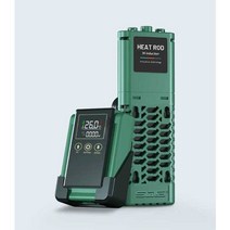 어항 히터기 디지털 외부 가열 스틱 온도조절 실린더, 500W 그린