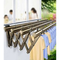 빨래건조대 원룸 소형 접이식 벽부착 미니, 실버 화이트 1.5m 3극 강화 브래킷