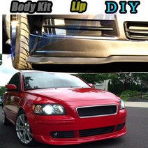 자동차 범퍼 립 프론트 스포일러 스커트 디플렉터 For Volvo S40 S40L Tune Car Modified Body Kit VIP Hella Flush Lips, 보여진 바와 같이