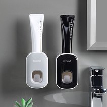 치약디스펜서 반자동 무타공 원터치 치약짜개, 그레이, 1개