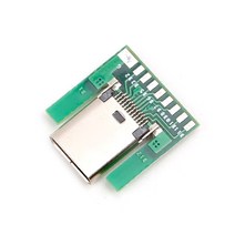 USB 3.1 Type C 암 소켓 커넥터 플러그 플러그 SMT 유형 PC 보드 DIY 24pin, One Color, One Size